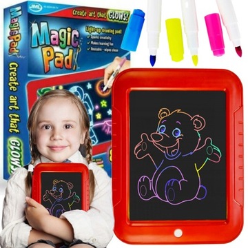MAGICZNY TABLET DLA DZIECI ZNIKOPIS DLA DZIECKA MAGIC PAD DO RYSOWANIA LED