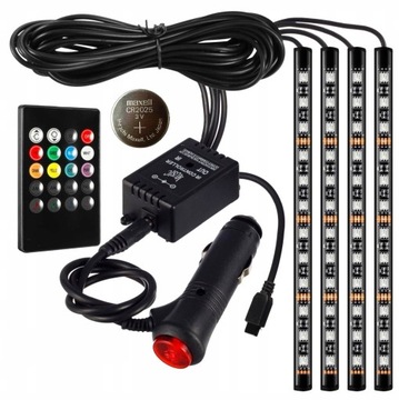 ВНУТРЕННЕЕ ОСВЕЩЕНИЕ САЛОНА АВТОМОБИЛЯ 48 LED RGB PILOT