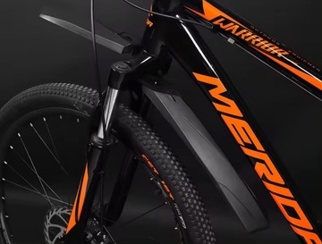 ВЕЛОСИПЕДНЫЕ КРЫЛЬЯ ДЛЯ ВЕЛОСИПЕДА 26/28 PRO КОМПЛЕКТ ПЕРЕДНИХ + ЗАДНИХ БРЫЗГОВ MTB, ЧЕРНЫЙ