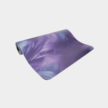 Коврик для йоги 4F 4 мм - фиолетовый принт