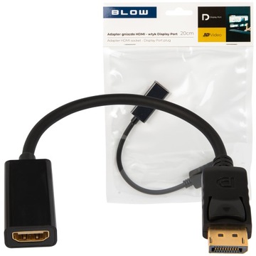 ADAPTER PRZEJŚCIÓWKA KABEL PRZEWÓD DISPLAY PORT DO HDMI FHD KONWERTER