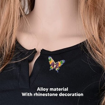 Женская брошь в элегантном стиле в форме бабочки