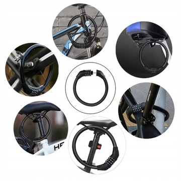 ВЕЛОСИПЕДНЫЙ ЗАМОК С КОДОМ ПРОТИВОУГОННЫЙ НАДЕЖНЫЙ ЗАМОК 4 ЦИФРЫ RW37