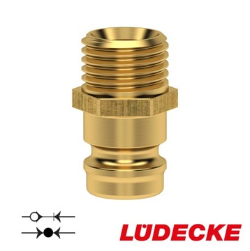 Wtyk reg. temperatury DN 9 LUDECKE GZ M16x1,5 MS bez zaworu odp. HASCO Z8