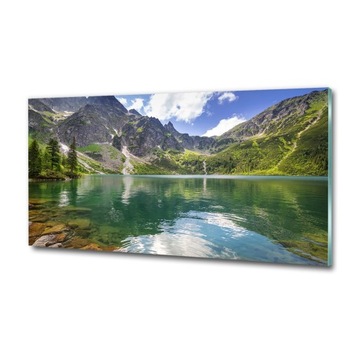 Szklany obraz prezent duży Morskie oko Tatry