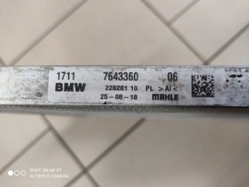 BMW 2 F45 MINI F60 CHLADIČ OLEJE 7643360 2.5XE