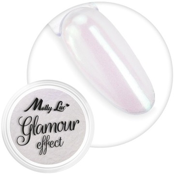 Pyłek do paznokci PERŁOWY Glamour PURPLE nr4 fioletowa poświata