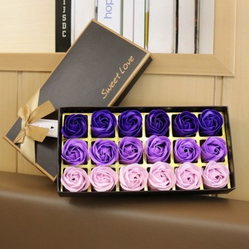 Цветочная коробочка-мыло цветы розы подарок на день рождения, именины, день матери