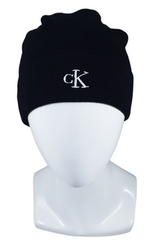 CALVIN KLEIN KLASYCZNA KRÓTSZA CIEPŁA CZAPKA BEANIE S/M