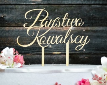 Топпер TŚD-12-Имя Свадьба Свадьба