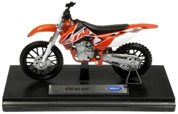 МОТОЦИКЛ WELLY CROSS KTM 450 SX-F CROSS КОЛЛЕКЦИОННАЯ МОДЕЛЬ