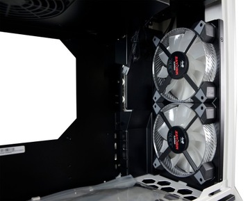 DOBRA OBUDOWA PC MINI TOWER BLACK GAMING USB LED OKNO RGB