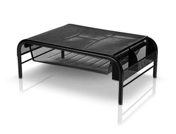 Metalowa podstawka z szufladą pod monitor laptop