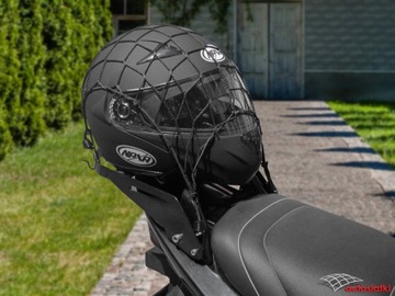 Сетка для крепления мотоциклетного шлема и сетка для мотоцикла