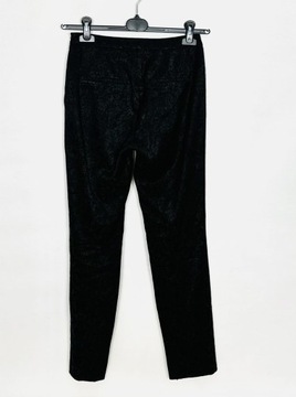Spodnie cygaretki ornament XS 34 Zara