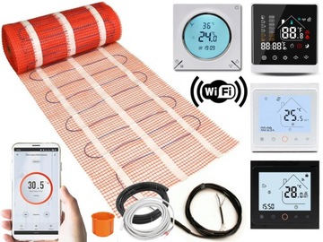 MATA GRZEJNA grzewcza 1m2 Thermotec 170W/m2 TTHM + TERMOSTAT Cyfrowy WIFI