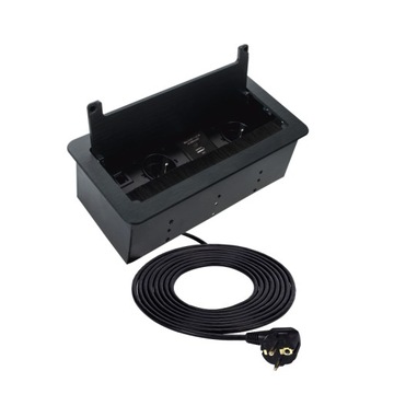 INBOX Gniazdo Meblowe Wpuszczane z USB, RJ45, HDMI