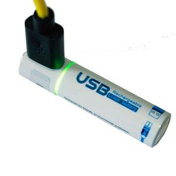 Перезаряжаемая батарея AAA micro USB 675 мВтч 1,5 В CE