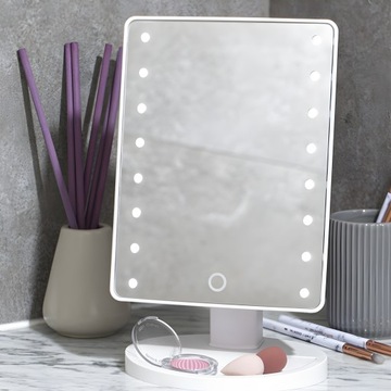 ЗЕРКАЛО ДЛЯ МАКИЯЖА С ПОДСВЕТКОЙ ЗЕРКАЛО СО СВЕТОДИОДНОЙ ПОДСВЕТКОЙ С РЕГУЛИРУЕМОЙ ЯРКОСТЬЮ СВЕТА