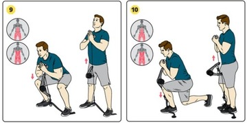 EKSPANDER OPOROWY TRENINGOWY DO ĆWICZEŃ FITNESS RAMION I KLATKI PIERSIOWEJ