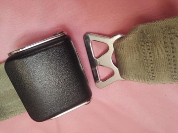 старые авиационные ремни безопасности DAVIES AIRCRAFT BOHEMIA с пряжкой и крючком