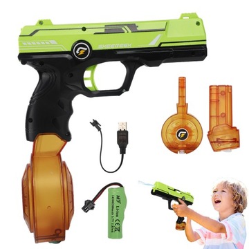 ELEKTRYCZNY PISTOLET NA WODĘ GLOCK 450CC+50CC BEZPRZEWODOWY ANTYPOŚLIZGOWA