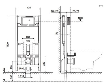 ROCA DUPLO ONE РАМКИ ДЛЯ УНИТАЗОВ + ОПОРЫ + НАБОР КОВРИКА 3 В 1