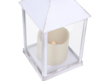 ФОНАРЬ БЕЛЫЙ СВЕЧА НА БАТАРЕЯХ