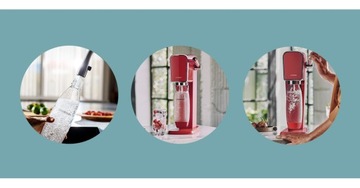 Saturator SodaStream ART czerwony butelka nabój