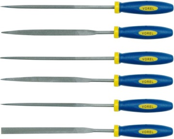 PILNIKI STALOWE DO METALU IGLAKI 140 mm 6 RODZAJÓW ZESTAW 6 szt.