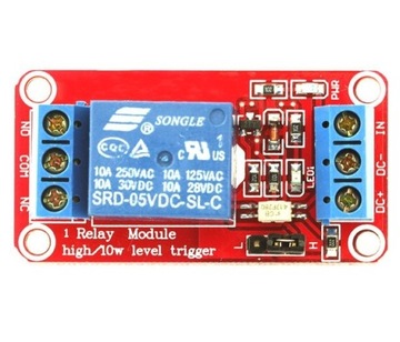 Moduł przekaźnika 1-kanałowego 5V 10A L/H