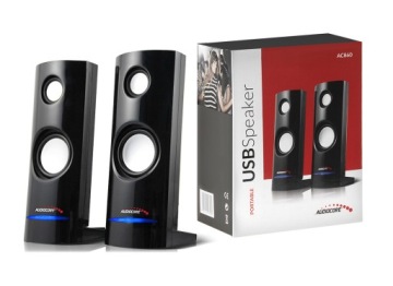GŁOŚNIKI KOMPUTEROWE 2.0 USB do KOMPUTERA LAPTOPA