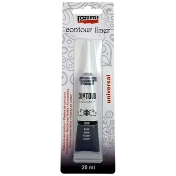 Pentart Konturówka Uniwersalna 20ml Ołów