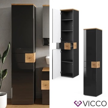SŁUPEK Z SZUFLADAMI EDEN ANTRACYT/ARTISAN VICCO