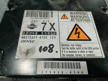 JEDNOTKA ŘÍZENÍ NISSAN PATHFINDER 275830-4700 MB275800-6725 2.5 DCI