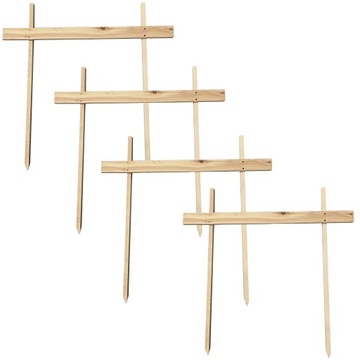 4x PALIKI GEODEZYJNE BRAMKI BUDOWLANE DO TYCZENIA 80CM