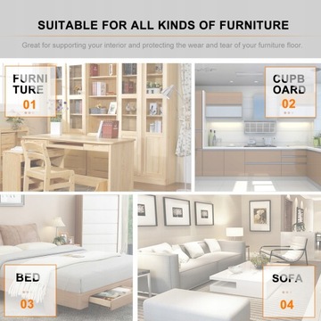 Ножки для стола, 4 шт., резные ножки для мебели