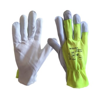 Rękawice skórzane M-GLOVE TECHNIK HI-VIS 2132X 1para