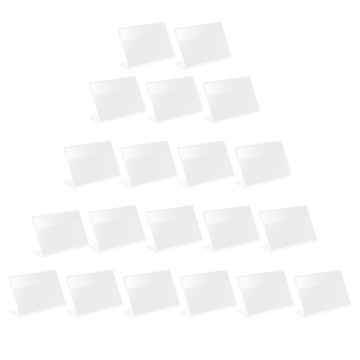 ПРОЗРАЧНЫЕ ПЛАСТИКОВЫЕ КОНТЕЙНЕРЫ ДЛЯ ЭТИКЕТОК 20 ШТ.
