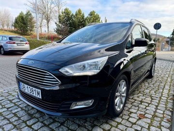 Ford C-MAX II Grand C-MAX Facelifting 1.5 EcoBoost 150KM 2017 Ford Grand C-MAX Full OpcjaNaviKameraLedAsystent Parkowania7 Osob 1.5