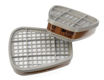 3M 6055 Pochłaniacz filtr węglowy A2 kpl 2szt