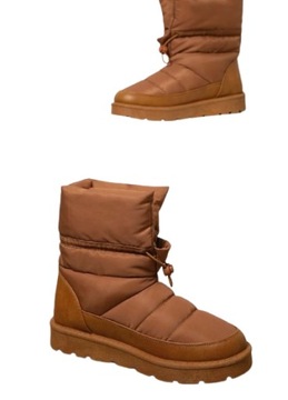 SHEIN ŚNIEGOWCE DAMSKIE BRĄZOWE ZIMA 38,5 1ŁJA