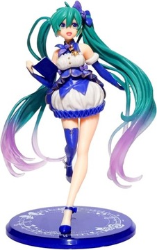 PIĘKNA ZABAWKA TOPPER FIGURKA DEKORACJA HATSUNE MIKU DIVA FIOLET