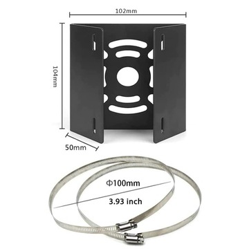 КРОНШТЕЙН ДЛЯ МОНТАЖА НА СТОЙКУ ДЛЯ КАМЕРЫ видеонаблюдения