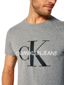 Calvin Klein Jeans koszulka r M t-shirt męska szara ZM0ZM01808