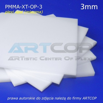 Оргстекло PLEXI Opal, молочный, белый, 3 мм — на заказ