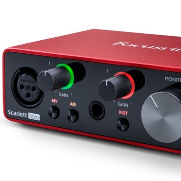 Аудиоинтерфейс Focusrite Scarlett Solo 3-го поколения