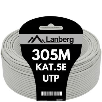 КАБЕЛЬ LAN КАБЕЛЬ ВИТАЯ ПАРА RJ45 UTP CAT.5E CAT.5E 305M LANBERG