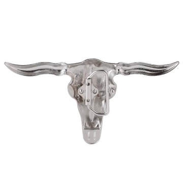 2x Longhorn Steer Head Form Western Belt Buckle