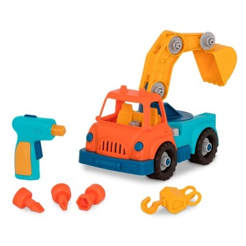 BUDOWLANA CIĘŻARÓWKA Z DŹWIGIEM WONDER WHEELS